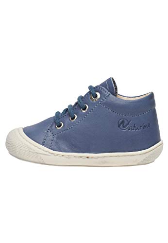 Naturino Cocoon-Chaussures Premiers Pas en Toile, Bleu 17