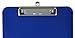 Trade Quest Plastic Clipboard Opaque Color Letter Size Low Profile Clip (Pack of 6) (Dark Blue)