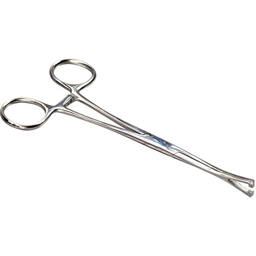 HTS 164P1 6.25" Triangle Slotted Locking Pennington Forceps - Thumbnail 2