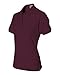 Jerzees Women's 4 Pearl Buttons Collar Polo Shirt, Medium, Maroon