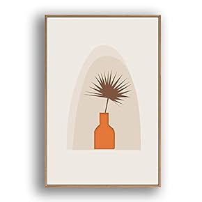 Framed Canvas Wall Art for Living Room, Bedroom Illustration Canvas Prints for Modern Home Decoration Ready to Hang - 16"x24" inches