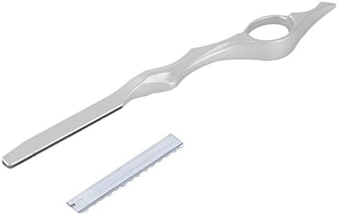 New Professional Manual Hair Cutting Razor Thinning Shaving Barber Stylist Knife Hairdressing Silver