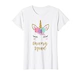 Womens Unicorn Squad Shirt, Unicorn T-Shirt Small White