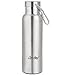 LifeSky Stainless Steel Sports Water Bottle - Double Walled Vacuum Insulated, Wide Mouth, BPA Free, 20oz (600ml)