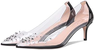 2.5 inch clear heels