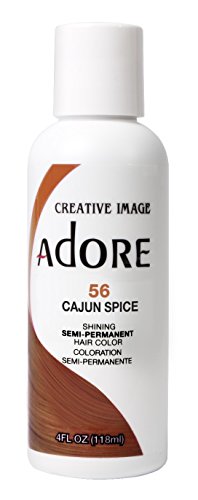 Adore Semi-Permanent Haircolor #056 Cajun Spice 4 Ounce (118ml) (2 Pack)