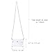 LUOEM PVC Cross Body Bag Clutch Messenger Handbag Tote Shoulder Bag (Transparent)
