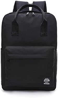 Black School Bags Laptop Backpack Mochila Silt Pocket Physiological Curve Back Unisex Adult