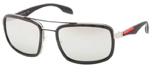 Prada Sport PS52PS Sunglasses-1BO/2B0 Rubber (Mirr Silver Lens)-57mm Prada Sport PS52PS Sunglasses-1BO/2B0 Rubber (Mirr Silver Lens)-57mm