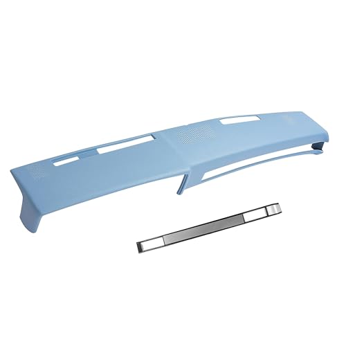 ECOTRIC Light Blue Dashboard Cover & AC Vent Plate Dash Cap Brushed Compatible…
