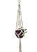 Mkono Macrame Plant Hangers Indoor Outdoor Hanging Planter Basket Jute Rope 4 Legs 34 Inch