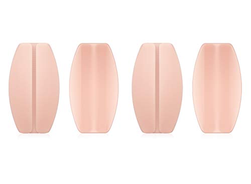 Silicone Bra Strap Cushions Soft Holder Non-slip Shoulder Protectors Pads 2 Pairs (Nude)