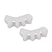 Zittop Toe Separators 4 Pieces - Bunion Corrector Five Toes Overlapping -Toe Spacers Pain Relief -Toe Stretcher for Hammer Toe, Foot Pain and Yoga Men and Women (White)