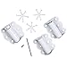 Ideal Security Door Hinges for Screen Door, White (Pack of 3)