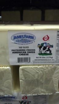 James Farm 160 Slice American Cheese 5 Lb. by James Farm