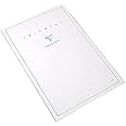 Clairefontaine Tablets "Triomphe" Stationery - Blank 50 sheets - 5 3/4 x 8 1/4 - Extra White - For Calligraphers, Fountain Pen Users, and Fine Correspondence