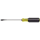 Klein Tools 600-8 Flathead Screwdriver with 3/8-Inch Keystone Tip, 8-Inch Heavy Duty Square Shank