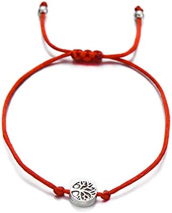 Life Tree Charm Bracelets For Women Men Children Lucky Red String Friendship Wish Bracelets Gift red without card