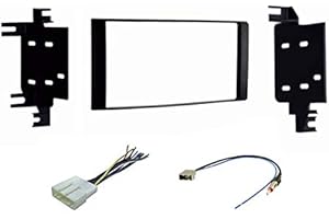 ASC AUDIO Premium Car Stereo Install Dash Kit, Wire Harness, and Antenna Adapter for Installing a Double Din Aftermarket Radio for Some 2012-2019 Nissan Quest/Rogue/Versa - Compatible Vehicles Listed Below