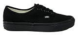 Vans Unisex Authentic Black/Black Sneaker - 13