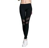 Women's Girl Mesh Stretchy Tights exercise Fitness Non see through Leggings Workout Gym Running Loungewear Yoga Pants