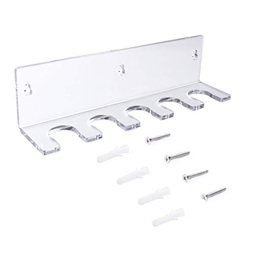 RonXer Bat Rack Holder Display,Softball Baseball Bat Wall Mount for Souvenir Storage -Acrylic,Clear - Thumbnail 5