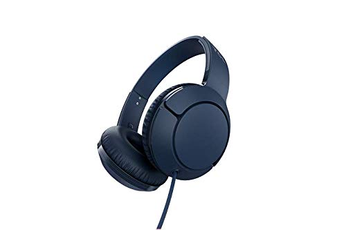TCL MTRO200 On-Ear Wired Headphones with Built-in Mic – Slate Blue