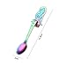 BingGoGo Stainless Steel Mermaid Spoons for Coffee Tea Dessert Drink Mixing Milkshake Spoon Tableware,Pack of 4 (Rainbow)