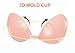 Muryobao Women's Sticky Strapless Bra Self Adhesive Backless Bra Silicone Bras for Wedding Dress 2 Pack B Cup (Gel)