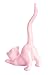 Beth Marie Luxury Boutique Cat Ring Holder, Cute Pink Ceramic Engagement and Wedding Ring Holder, Measures 2.75