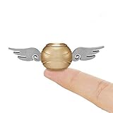 Snitch Fidget Spinner 2PCS, Hand Spinner Toy Time Killer Copper SNITCH Stainless Steel Metal Fidget Toys Fingertip Gyro Relief Cube Toy Gifts For Adults and Kids (Pack of 2)