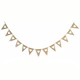 Vintage Heart Shape Printing Burlap Bunting Banner for Wedding Party Decoration,holiday Decoration