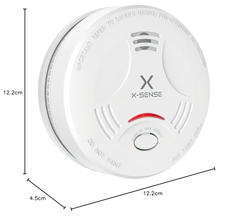X-Sense Rauchmelder 10 Jahre Batterie, Feuermelder TÜV Rheinland Zertifiziert, Rauchwarnmelder mit Stummschaltung und Selbsttest Funktion, SD11, 1er Set 8