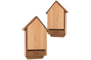 BESTNEST Heath Dual Deluxe Cedar Bat Houses, 20 Bats Each