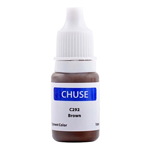 CHUSE C292, 10ml, Brown, Passed SGS,DermaTest Micro Pigment Cosmetic Color Permanent Makeup Tattoo Ink
