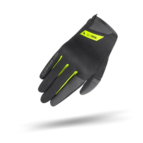 SHIMA ONE EVO Motorrad Handschuhe Kinder Kurze Sommer Motorradhandschuhe Schutz Schutzkleidung Stadt Motorcycle Belüftet Verstärkt Leicht Motorbike Sommerhandschuh (Kindern, Fluo, M)