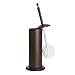 Home Intuition Toilet Brush & Holder Set, Bathroom Bowl Scrubber with Holder (1 Pack, Bronze)