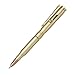 X2 Depot Brass Bullet Shaped Ballpoint Pen with Rifle Design Clip, Satin Gold