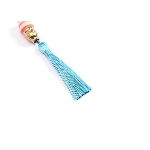 Gift Boxed Tassel Earplugs Breakfast at Tiffany's Silk Handmade (Tiffany Turquoise)