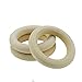 PRALB 60PCS DIY Natural Wood Rings Unfinished Wood for DIY Pendant Connectors Jewelry Making, 2.2