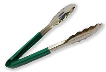 Kitchen Delli Utility Tong for Kitchen Tong for Frying Tong for Cooking Tong for Serving Green