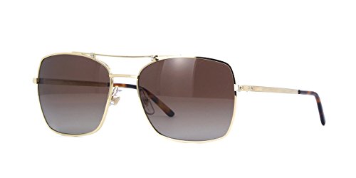 Cartier Santos Golden Metal BRN Lenses Rectangular Sunglasses ESW00135