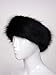 Futrzane Classic Headband - Faux Fur Headbands for Women - Furry Band for Winter (ONE, Black Classic)