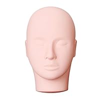 Yephets Pro Training Mannequin Flat Head Practice Make Up Eye Lashes Eyelash Extensions,Practice Training Head Manikin Cosmetology Mannequin Doll Face Head