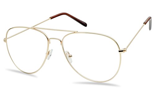Sunglassup Oversize Round Double Bar Clear Lens Metal Aviator Plastic Cross Bar Glasses Buy Online In Cook Islands At Desertcart 27318188