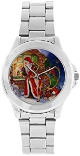 Personalized Gifts For Families Christmas Santa Claus & Kids Unisex Stainless Steel Watch