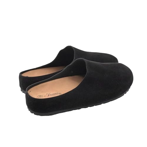 JOMIX Women's House Slippers Cork Suede Clogs with Anatomical Insole Comfortable and Lightweight Slippers