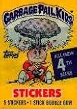 Topps Garbage Pail Kids Trading Cards Series 4 Wax Booster Pack