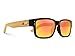 TREEHUT¨ Wooden Bamboo Brown Sunglasses Temples Classic Square Keyhole Vintage Eyewewar