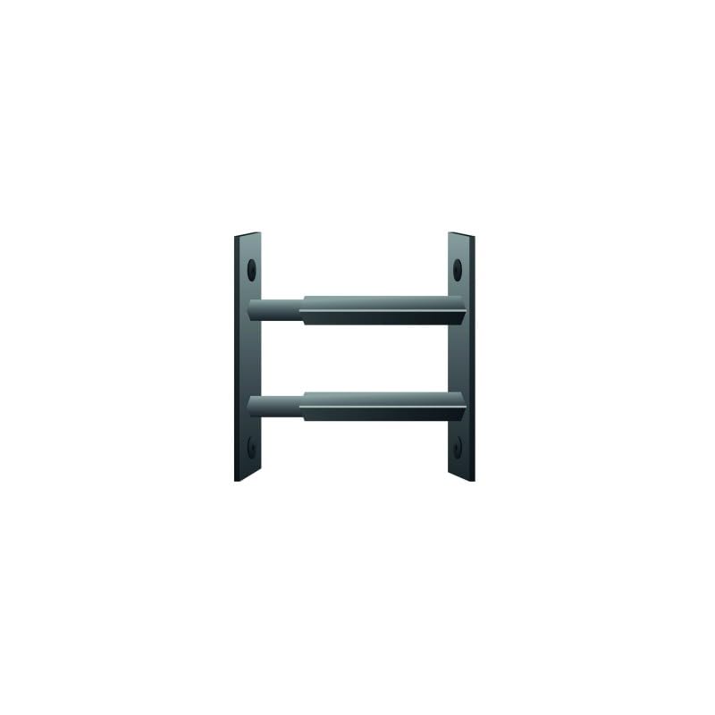 Mottez Anti-theft LBXB944V Telescopic 2 Bars 55 to 103 cm Black, Unknown